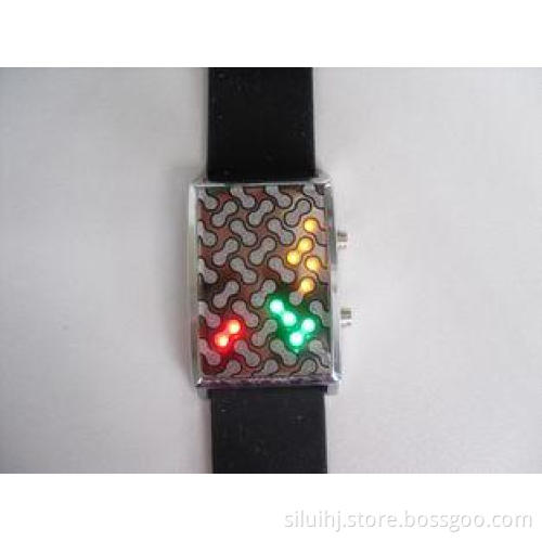 Soft Customized LED Silicone Wristband Watch Waterproof Ant